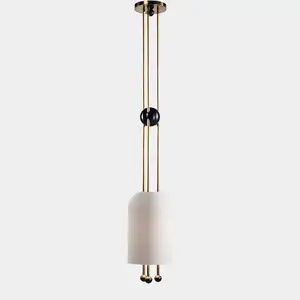 Una altura de la cabeza 1200mm Iluminación Candelabro moderno Lámparas de iluminación interior Lámpara colgante de vidrio para hotel