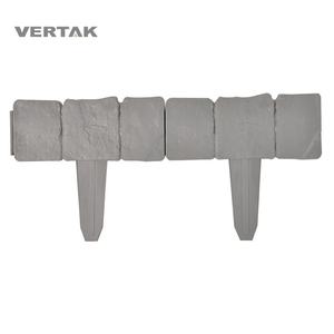 VERTAK 10pcs PP matériel court clôture de <span class=keywords><strong>jardin</strong></span> petit <span class=keywords><strong>effet</strong></span> <span class=keywords><strong>pierre</strong></span> joint fendu haie <span class=keywords><strong>bordure</strong></span> clôture - Product Image 1