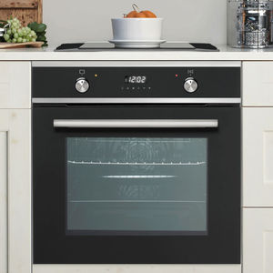 <span class=keywords><strong>Four</strong></span> de boulangerie commercial entièrement noir intégré au gaz et à la convection électrique en acier inoxydable pour un usage domestique - Product Image 3