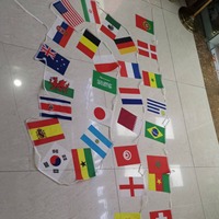 Drapeau en guirlande imprimé multicolore à motif personnalisé, très durable, pour événements promotionnels – Offre Spéciale