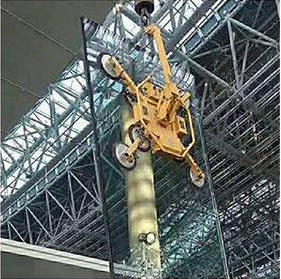 360Kg ανυψωτική μηχανή γυαλιού φορτίων με κενό Sucker γυαλιού 0