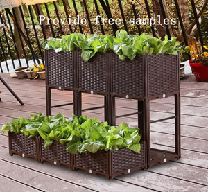 屋外ガーデンプラスチック野菜植栽ボックス花瓶植物正方形植木鉢植物プラスチック植木鉢 - Product Image 2