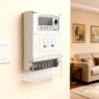 Compteur d'énergie intelligent prépayé triphasé de type CT STE38-CT, classe 1.0, IP54, GPRS, DLMS, IEC62052, LCD, 100A, 230V, pour l'industrie