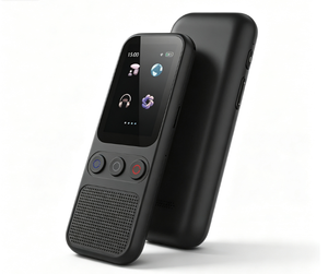 Traducteur vocal portable en temps réel, fonction d'enregistrement vocal, traduction, batterie 1200 mAh, charge USB pour l'étranger - Product Image 1