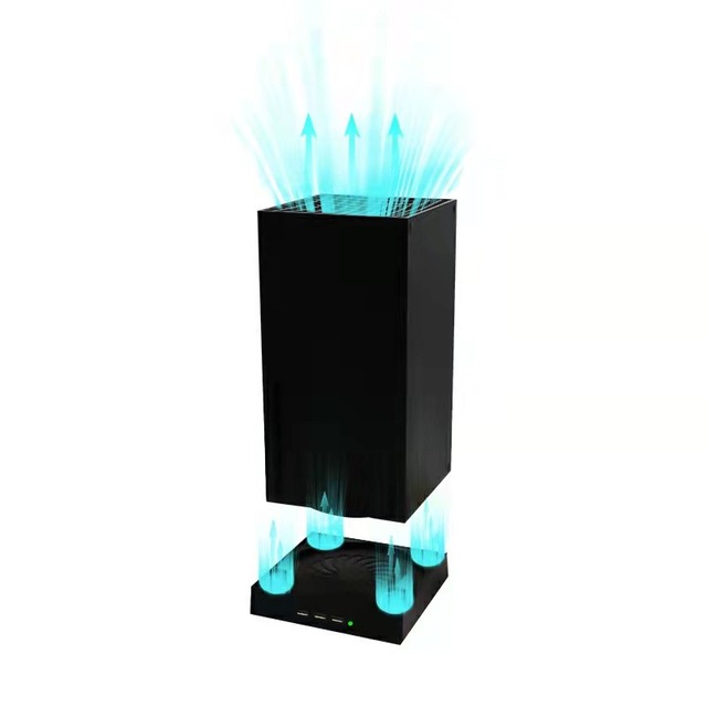 TGZ SYXSX-669 USB Cooling Fan Stand with Base for One X Console Upright Stand Accessory for Game Accessories