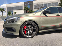 Jantes forgées en alliage d'aluminium monobloc à 5 branches, finition argent mat, les plus vendues, pour Mercedes-Benz Classe A AMG W176 300E W124