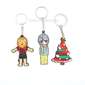 Tùy Chỉnh Cá Nhân Phim Hoạt Hình Phim Hoạt Hình Vòng Chìa Khóa Bán Buôn Mexico Silicon Keychain Charms PVC Cao Su Móc Chìa Khóa Cho Quà Tặng Khuyến Mãi - Product Image 6