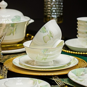 Service de table en céramique de Jingdezhen 2025 – Assiettes et vaisselle pour la maison – Cadeaux de déménagement – Coffret cadeau de luxe léger – Boîtes cadeaux - Product Image 3