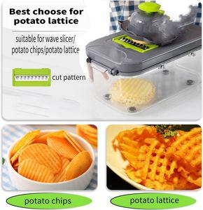 Amz Kitchen 22 in 1 Manual <b>Vegetable</b> <b>Chopper</b> Slicer Fruit Cocina Onion Cutter <b>Vegetable</b> Cutter Gadgets Cuisine <b>Chopper</b> - Product Image 3