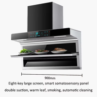 Hotte de cuisine pour appareils ménagers hotte aspirante double face murale à induction hotte aspirante hotte aspirante intelligente