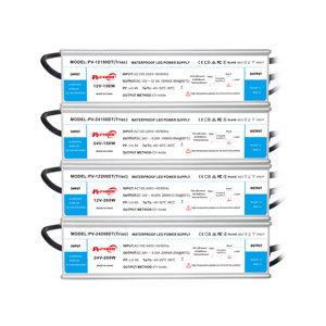 IP67 กันน้ำ 100W/150W/200W/250W/300W CV TRIAC/0-10V/1-10V/10V PWM/Rx หรี่แสงได้ แถบไฟ LED ไดร์เวอร์ 100-240V AC-DC 12V 24V - Product Image 1