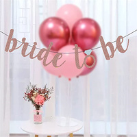 Bannière en or Rose scintillante pour mariage, fournitures de douche nuptiale, ensemble de décoration de fête d'enterrement de vie de jeune fille, vente en gros