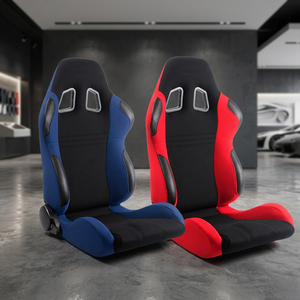 Siège de voiture de sport en tissu NSI-FABRIC multicolore haut de gamme SSCUS, durable avec option OEM, ajustement universel - Product Image 1