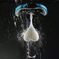 Feu arrière de vélo en forme de coeur Silicone étanche vélo feu arrière Flash coeur avertissement oeuf lumières boules lampe