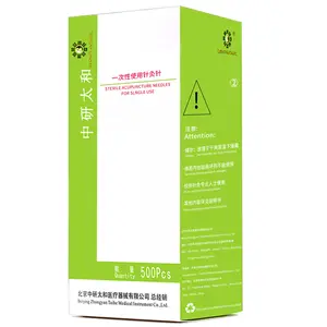 500 Stück Zhong yantaihe Einweg-Akupunktur nadeln Dry Needling 0,14 Akupunktur nadeln mit Schlauch