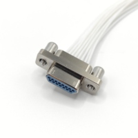 Connecteur électrique rectangulaire personnalisé J30J 15 broches, connecteur de câble Micro-D de qualité aérospatiale J30J-15TJL