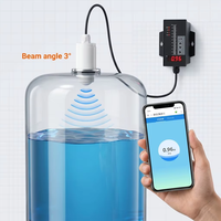 Indicateur de niveau de réservoir d'huile et d'eau sans contact PTFE 4-20mA 80GHz, capteurs de niveau de liquide, transmetteur de niveau radar, précision de 2 mm