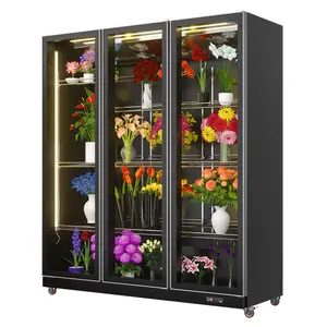 Réfrigérateur à affichage de fleurs, glacière pour vitrine