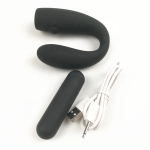 Masseur de prostate en forme de U, 10 vitesses, USB, balle en silicone, plug anal pour hommes, double stimulation, stimulation de la prostate et du point G, jouets sexuels rechargeables - Product Image 1