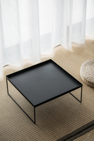 Table basse carrée décorative de salon de taille personnalisée en métal pour la décoration intérieure