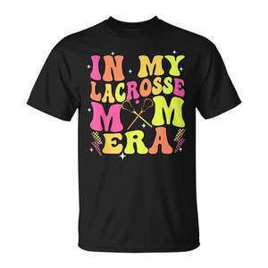 T-shirt mignon pour la fête des mères « In My Lacrosse Mom Era » - Product Image 1