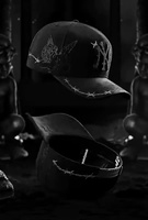 Casquette de baseball de golf de luxe non structurée 5 panneaux avec broderie 3D de haute qualité, protection solaire, design Goras Sad Boy avec bouton - Collection 2025
