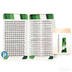 SHUANGYU 374 Clusters Boîte à cils faits main grande capacité sans cruauté animale 0.07mm en matériau PBT à texture rugueuse - Product Image 1