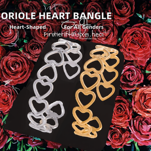 Unisex <b>Stainless</b> <b>Steel</b> Gold/Silver Plated Heart-Shaped Trendy Hollow <b>Bangle</b> with Micro Insert Inlay - Product Image 2
