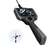 Endoscope industriel portable avec écran IPS HD 5 pouces, étanche IP67, mini-caméra 6 mm, 360 NDT, carte SD 32 Go, boroscope articulé 5X
