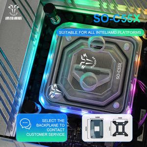 Socooler SO-C55X-INTEL tête de refroidissement par eau d'ordinateur haute Performance têtes de refroidissement par eau CPU Premium pour boîtiers d'ordinateur de jeu - Product Image 2