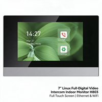 Monitor Interkom Video SIP Layar Sentuh 7 Inci H803 Linux PoE WiFi Video Door Phone Audio Dua Arah untuk Apartemen Villa