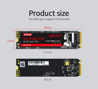 256 Go 512 Go 1 To NVME M.2 Disque dur SSD interne PCIE Nouveau stock pour ordinateur portable modèle d'application E9