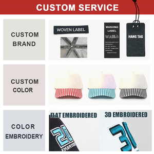 Gorra de Béisbol Personalizada con Bordado 3D, Diseño Deportivo de 5 Paneles, Estilo Dad Hat, Moderna, Beige a Cuadros, Visera Lisa, 100% Algodón - Product Image 2