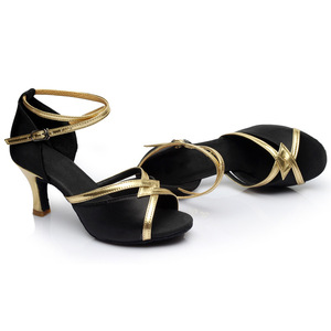 NUEVOS Zapatos de Baile Latino para Mujer 2026, para Salón/Salsa/Bachata/<span class=keywords><strong>Tango</strong></span>, con Brillantina, Parte Superior de Cuero Dividido, Forro de PU - Product Image 4