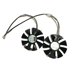 พัดลมระบายความร้อน GPU PowerColor Red Devil RX470 RX480 RX580 สำหรับการ์ดจอ <span class=keywords><strong>Radeon</strong></span> Red Dragon AX <span class=keywords><strong>RX</strong></span> 480 <span class=keywords><strong>470</strong></span> 580 ใช้แทนได้ - Product Image 3