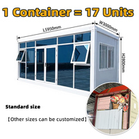 Casa Prefabricada Modular de Alta Calidad de 2 Pisos, Unidad de Vivienda Desmontable Tipo Contenedor para Alojamiento Moderno para Trabajadores
