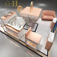 Vitrine de présentation de parfums élégante pour kiosque de vente en gros, mobilier personnalisé pour boutique de soins de la peau, style tendance, en promotion