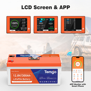 Baterai LiFePO4 12V 300Ah dengan Pemanas Otomatis, Layar LCD, Bluetooth, Sempurna untuk RV, Motorhome, Off Grid, Trailer & Camper - Product Image 3