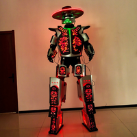 Nouveau modèle Super Cool LED éclairage Robot vêtements coloré mécanique ensemble barre discothèque atmosphère accessoires scène Performance accessoire