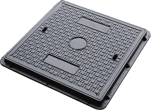 FRP 유리 섬유 수지 맨홀 커버 EN124 D400 600mm 정화조 맨홀 커버 잠금 가능 맨홀 커버 - Product Image 3