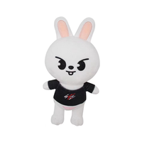 Jouets en peluche super doux en gros, dessin animé Bbokari Leebit Wolf Puppym, rembourrage en coton PP, cadeau pour enfants et adultes