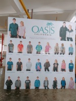 Toile de fond de cabine photo en tissu de tension de conception personnalisée pour les événements de foires commerciales