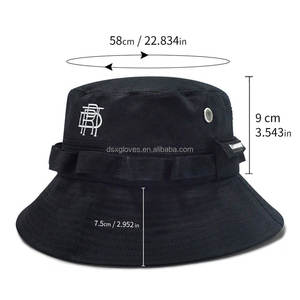 Chapeau de pêcheur personnalisé, chapeau seau en gros, style décontracté unisexe avec logo imprimé, casquettes de sport en coton - Product Image 5
