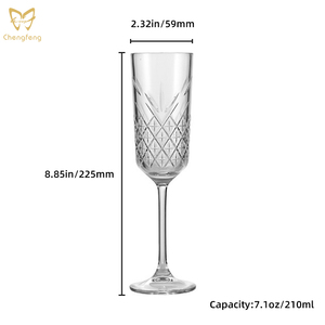 ชุดแก้วไวน์ขาววินเทจแก้วเหล้าจินแบบแกะสลักแก้วค็อกเทลที่เป็นเอกลักษณ์ของตกแต่งในงานแต่งงาน - Product Image 4