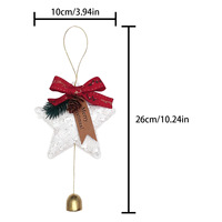 Lot de Décorations de Noël en Gros : Étoiles à Paillettes, Nœuds et Clochettes pour Arbre – Offre Spéciale Fêtes