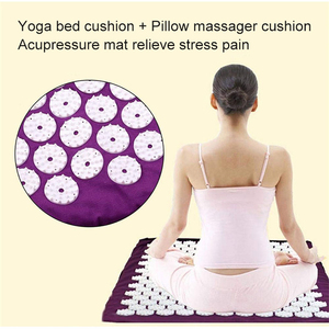 Tapis d'acupression en coton écologique SHENGDE, tapis de massage corporel en silicone, masseur portable relaxant pour la maison - Product Image 3