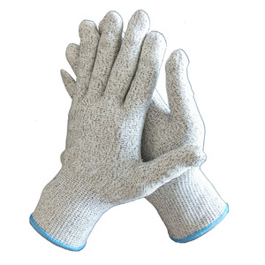 Guantes de punto de algodón de hilo de algodón polivinílico Guantes DE SEGURIDAD DE TRABAJO blancos/blanqueados - Product Image 2