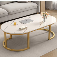 Table basse moderne de luxe contemporaine avec pieds en métal, mobilier pour bar à domicile, bureau, salle à manger, salon, et utilisation en extérieur