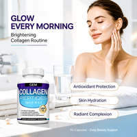 Offre Spéciale – 90 Capsules de Collagène Complexe Type I, II, III, V, X, pour Peau, Cheveux et Ongles, 1800 mg, à Absorption Améliorée