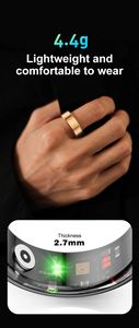 CITICITY NFC แหวนอัจฉริยะเครื่องวัดการนอนหลับอัตราการเต้นของหัวใจ การติดตามออกซิเจนในเลือด เครื่องติดตามการออกกำลังกายเพื่อสุขภาพ เครื่องติดตามสุขภาพ แหวนสวมใส่ได้ - Product Image 3
